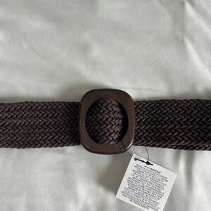 Zara Brown Woven Belt
